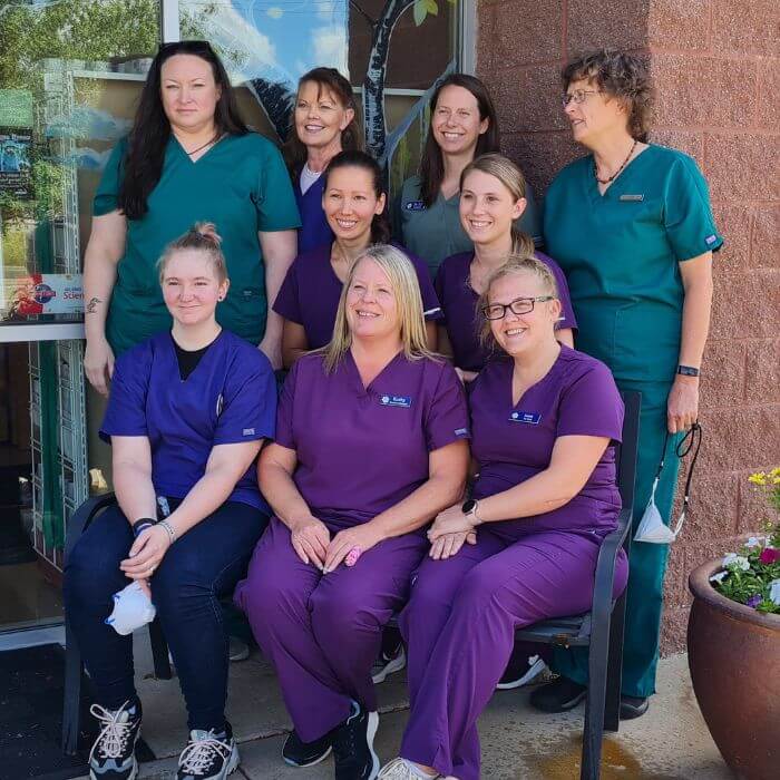 About Us Section belle plaine animal hospital team photo